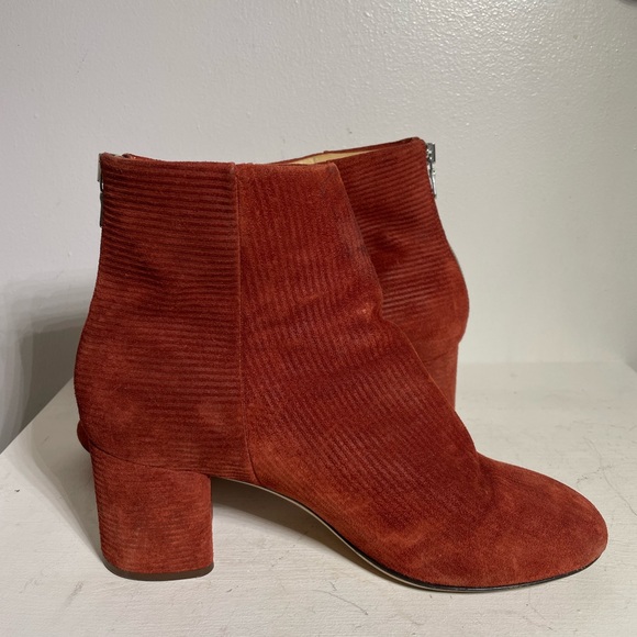 RAG & BONE DREA Women’s Bootie in Rust Suede Corduroy Size 39/US 9 - Picture 2 of 7